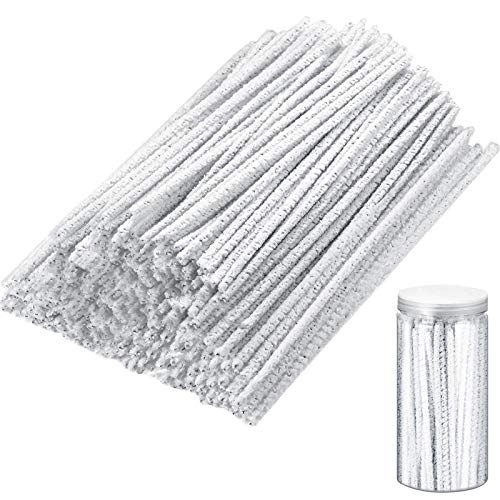 150 Pieces 6 Inch-Long Soft Pipe Cleaners Long Chenille Stems Twistable Pipe Cleaners with Storage Box for Removing Dirty Cleaning Glass Ceramic Pipes
