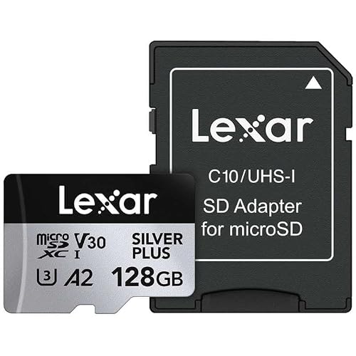 ���L�T�[ Lexar microSDXC�J�[�h 128GB Professional SILVER PLUS�V���[�Y V30 UHS-I U3 A2 LMSSIPL128G-BNANJ [Class10 /128GB] LMSSIPL128G-BNANJ