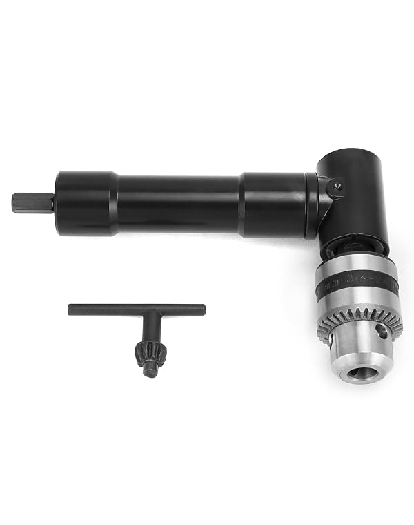 QWORK 90 Degree Right Angle Drill Attachment Adapter with 8mm Hex Compatibility for Power and Hand Drills by QWORK - Image 7