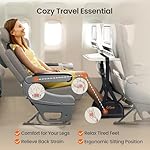 ErGear Airplane Foot Hammock with Wide Hardboard Support, Foot Hammock for Plane Travel with Extended Adjustment Strap, Portable Airplane Foot Rest Travel Essentials for Long Flight - Image 2