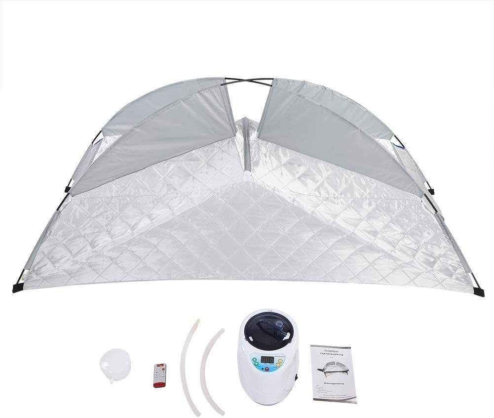 ZFF Steam Sauna Tent Single Recline 2L Steam Generator Remote Control Home Spa Loss Weight Slimming Remove Toxin