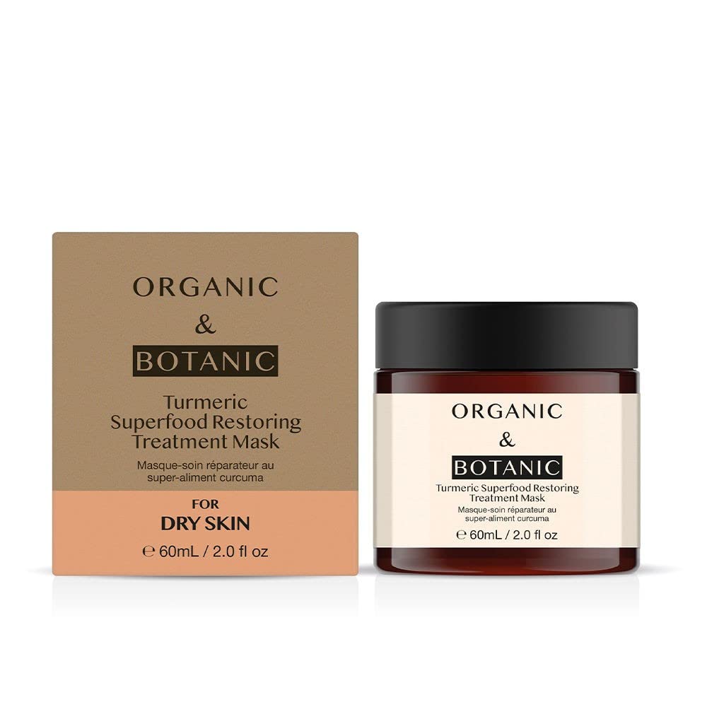 Organic & Botanic Turmeric Superfood Restoring Treatment Mask White 60Ml