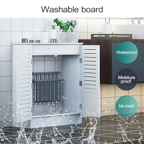 Cache-radiateur moderne à portes pour stopper la poussière de mur
