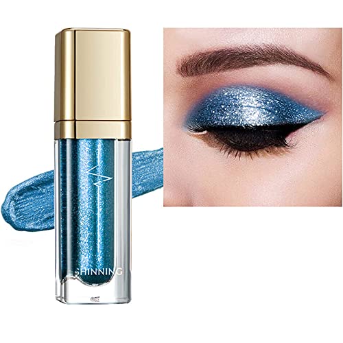 Sombra de Ojos Líquida,Sombras de Ojos Líquida Brillante,Sombra Ojos Purpurina,Sombra Ojos Brillante,Sombra Ojos Waterproof,para Bodas o Maquillaje Diario