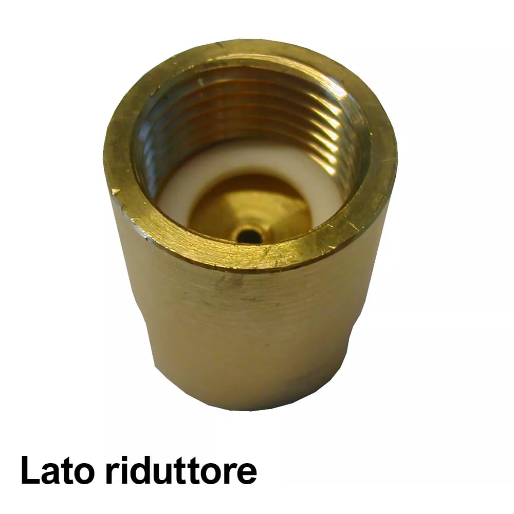 3S SuperSamaStore Riduzione per Cartucce di Azoto 1Lt con Valvola Premispillo e Guarnizione in Teflon, da Abbinare a Regolatore di Pressione con Valvola di Sicurezza, per Impianti HVAC/Refrigerazione