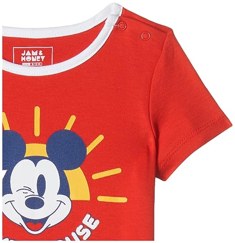 Image of Amazon Brand - Jam & Honey Baby-Boys and Girls 100% Soft & Pure Cotton Long Sleeve Tee with Jogger - Unisex Clothing Set