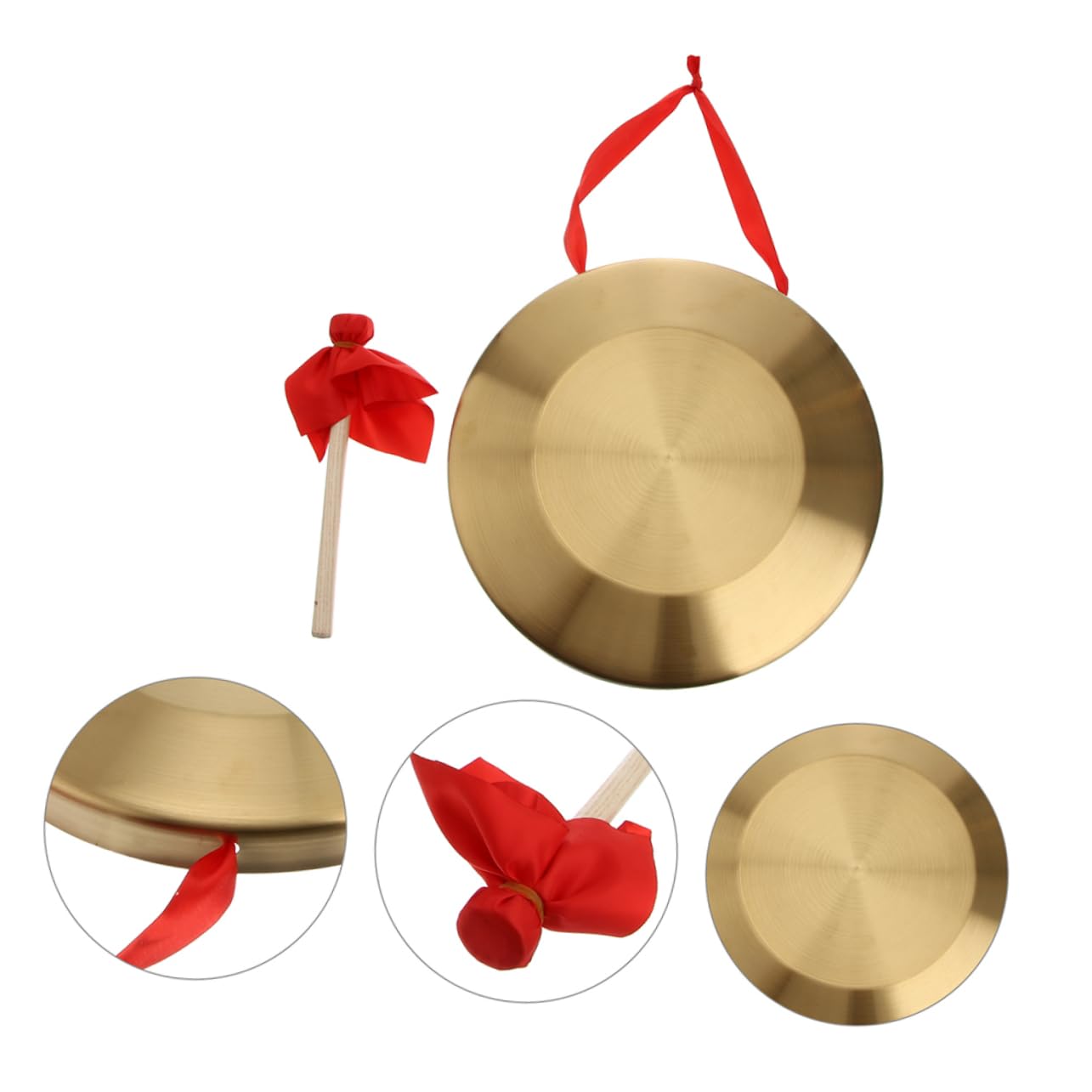 Generic 1 Set Gong Interesting Hand Cymbal Copper Percussion Instrument Musical Instrument Copper Cymbal Music Instrument Chinese Cymbal Chinese Instrument