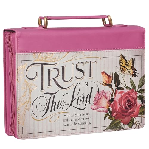 Sacoche pour la Bible en cuir végétalien grand format avec range-stylos
