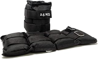 FFitness Handgelenk- und Fußgelenkgewichte (2 x 2,5 kg) mit verstellbarem Gurt | Gewichte für Krafttraining, CrossFit, Training