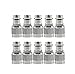 Areyourshop 10Pcs Adapter BNC Female Jack to TNC Male Plug RF Connector Straight F/M