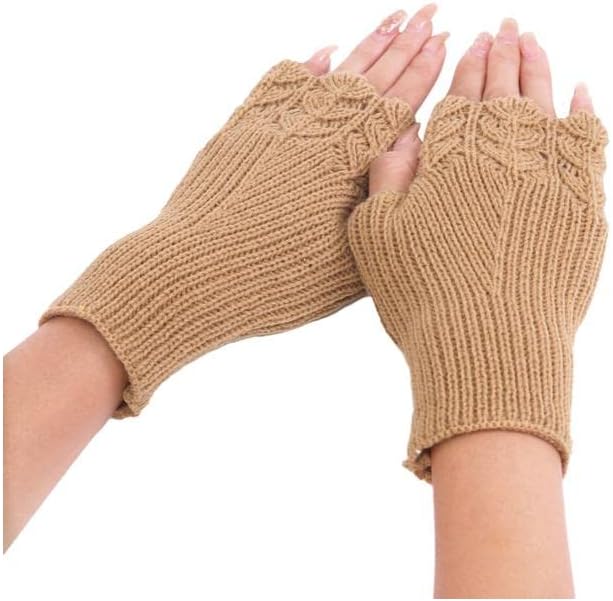 Produktbild von Damen-Handschuhe Mit Weihnachtsbaum, Verdickte Wolle, Offener Finger, Gestrickt, Bunt, Warm, Halbfinger-Handschuhe Für Damen, Kaltes Wetter, Isoliert (C, A