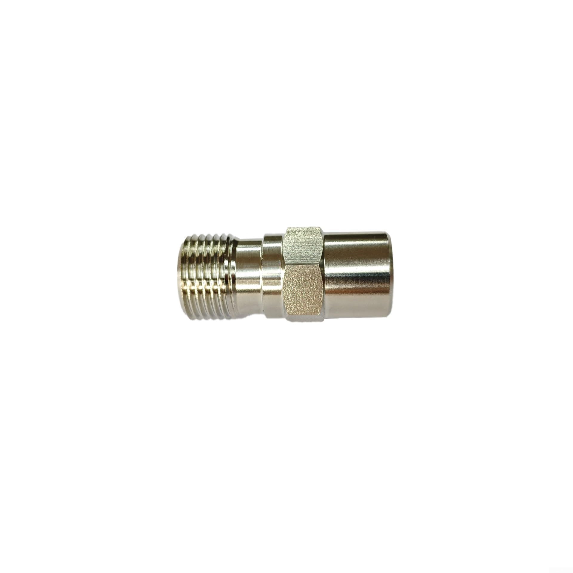 Hydraulik für schnellkupplung NPT1/4 Edelstahl Spiralverriegelung Hydraulikkupplung Messingring NPT1/4 Male Dicht Spiral Steckverbinder NPT1/4 Hydraulik Leckfrei NPT1/4 Hydraulik Kupplung Edelstahl(B)