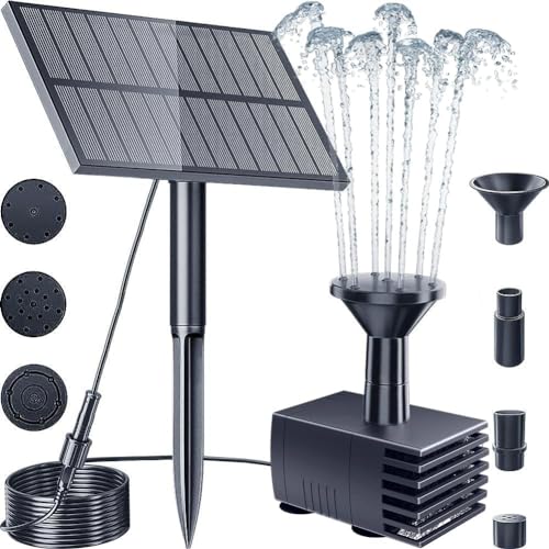 Eosnow Set Di Pompe Per Fontana Solare 6V 10W USB Pompa Per Fontana Solare Per Vasca Per Uccelli Giardino Piscina Nel Cortile 80307282