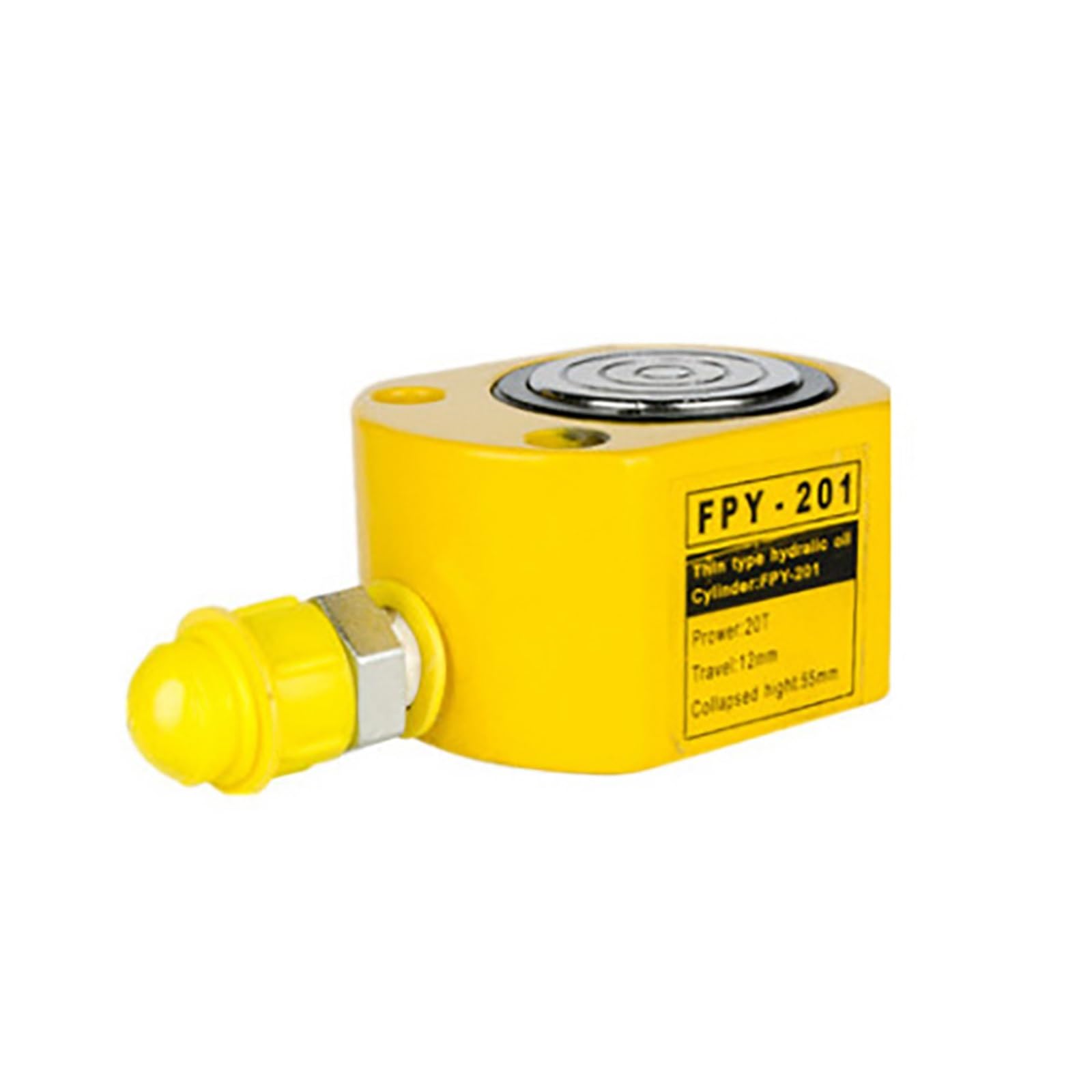 Ultra-Thin Split Hydraulic Jack Electric Split Type Stroke 14mm 20t Lifting Tool Equipped with Hydraulic Pump for DIY Enthusiasts(FPY-201)