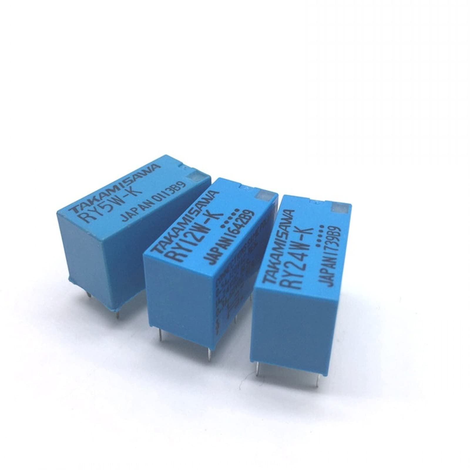 10 sztuk przekaźników sygnałowych DPDT 8-pinowy 1A TAKAMISAWA RY5W-K RY12W-K RY24W-K 5/12/24 V (RY12W-K)
