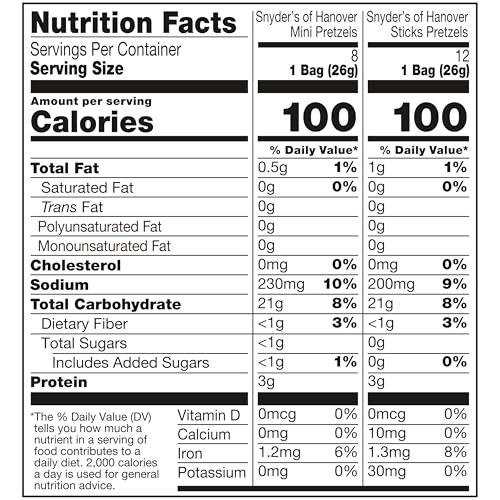 Image of Snyder's of Hanover Variety Pack Pretzels, 20 Count 0.92 Oz