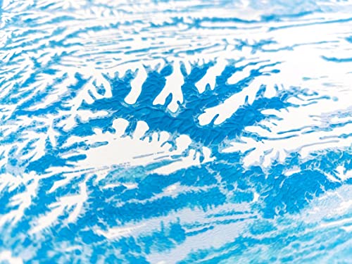 Daashart Handmade Original Monotype Print (Unframed) - Winter Abstract Gallery Wall Set Of 3 Art - Relief Butterfly And Abstract Texture Illustration Artwork - Neutral Fine Wall Art Hand Pulled Print #TOP6