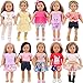 K.T. Fancy 10 Sets 18Inch Doll Clothes and Accessories Include Doll Clothing Dress Fit for 18 inch Dolls 18 Inch Girl Doll