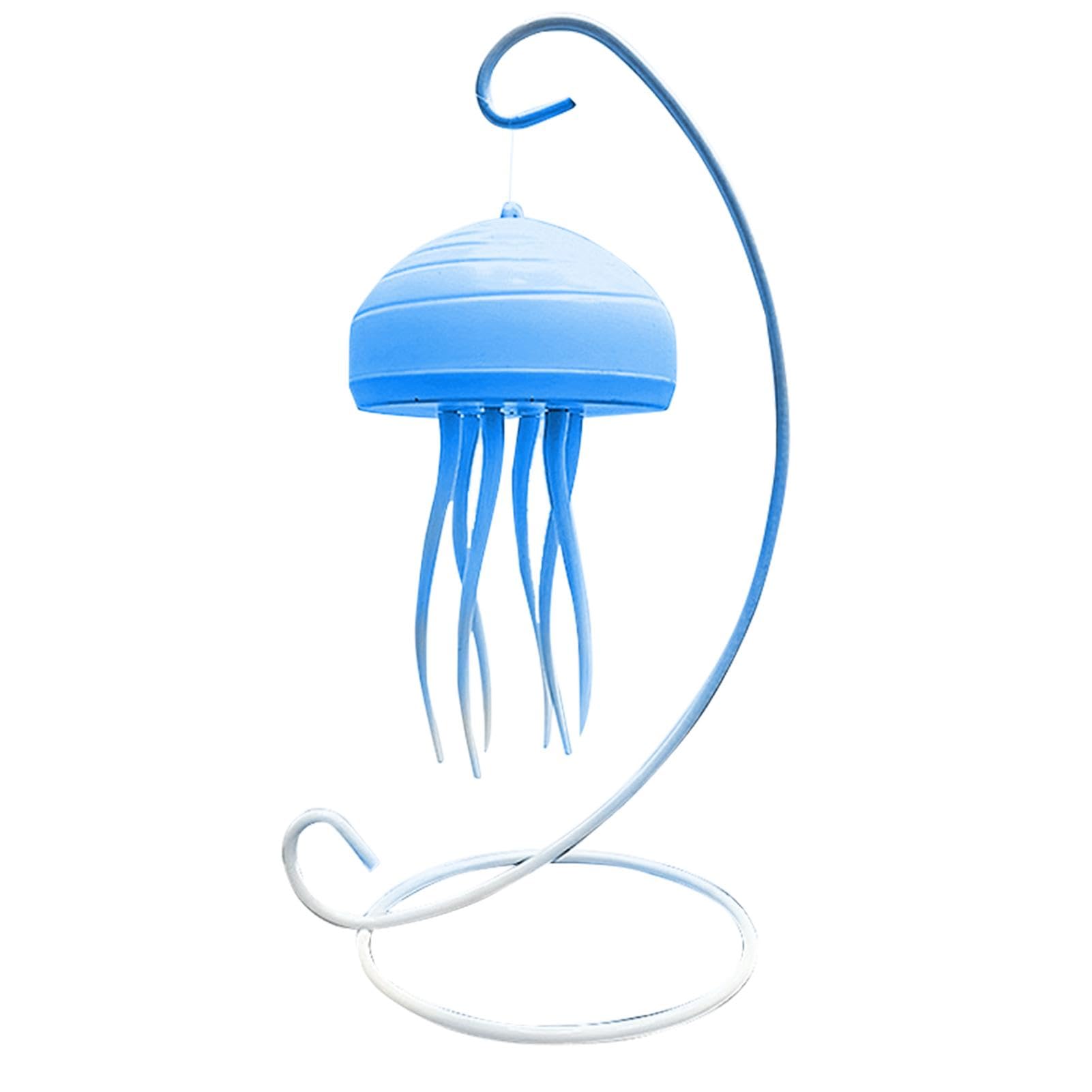 Ariou Blue Jellyfish Rotating Night Lamp, Romantic Night Light For Sleeping, Ocean Themed Led Night Lamp, Jellyfish Night Lamp, Dynamic Rotating Bedside Lamp