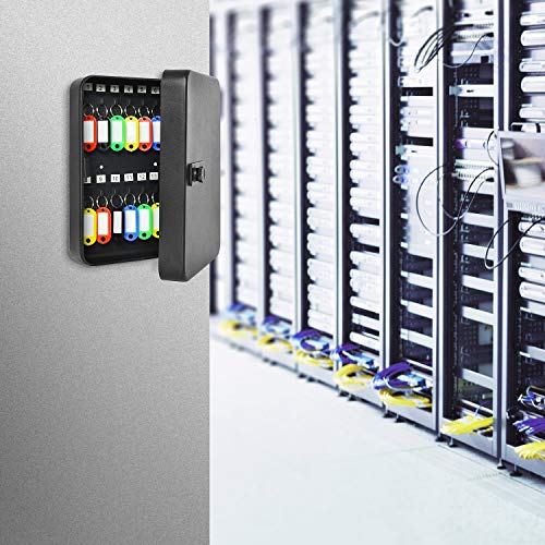 Gonioa 28 Key Cabinet Steel Security Lock Box With Combination Lock, Locking Key Organizer, Key Management Key Storage Lock Box With Code, Comes With Key Hooks & Tags Key Lab #TOP1