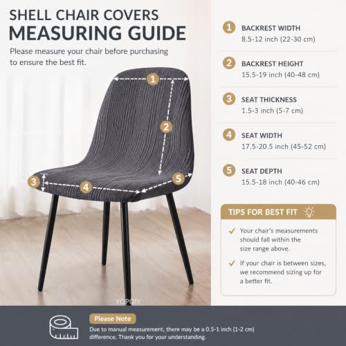 Housse de chaise jacquard au design moderne du milieu du siècle