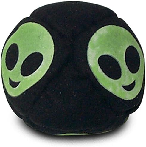 World Footbag Alien Glow-in-The-Dark Hacky Sack Footbag, Black