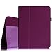 Fintie iPad 1 Folio Case - Slim Fit Vegan Leather Stand Cover with Stylus Holder for Apple iPad 1st Generation, Purple