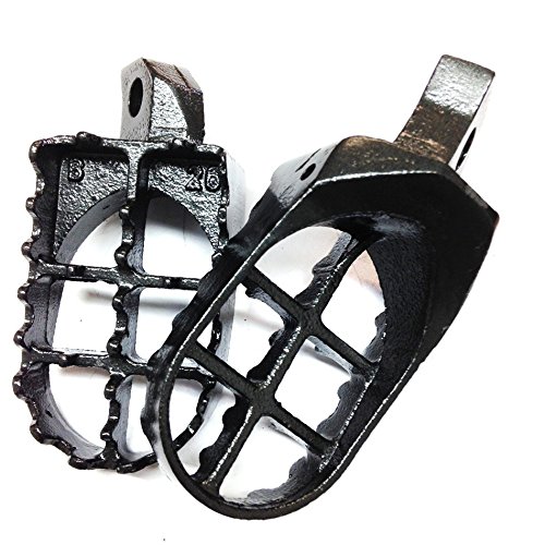 Httmt Mt216-026- Gunmetal Black Motocross Mx Foot Pegs Compatible With Kawasaki Kdx200 Kdx220R Kdx250 Kx125 Kx250 Kx500 #TOP1