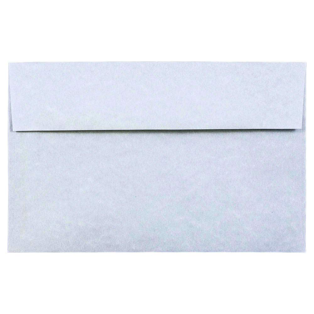 JAM PAPER A10 Parchment Invitation Envelopes - 6 x 9 1/2 - Blue Recycled - 50/Pack