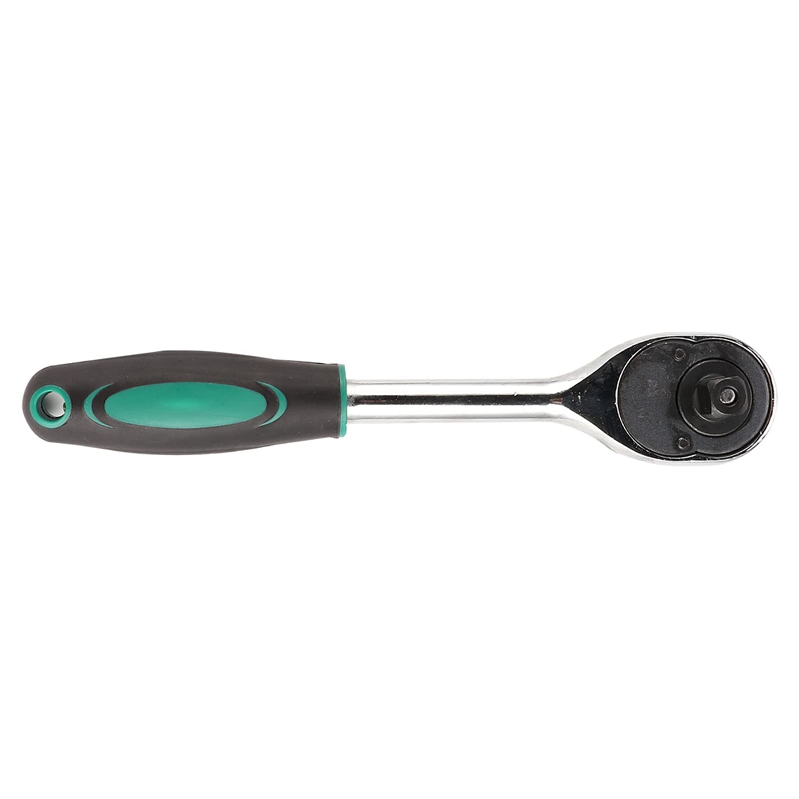 Jeu de 6 clés à cliquet 1/2" double sens avec poignée ronde en caoutchouc, acier au chrome vanadium de qualité industrielle, outil mécanique à cliquet 24 dents pour réparat