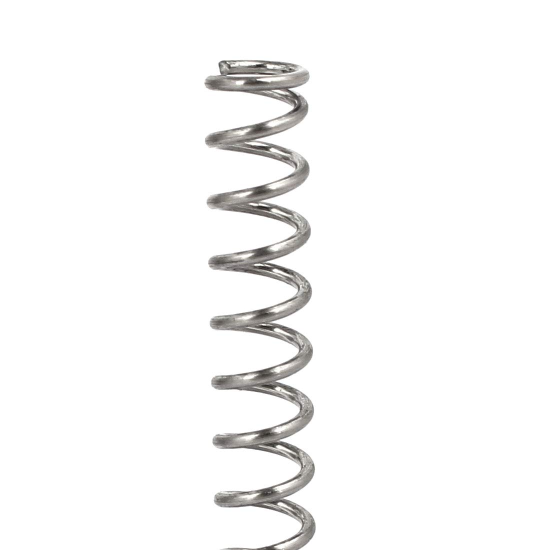 Druckfeder-Set 10mm ⌀, Draht 1mm, Länge 50mm – 10 Stück, Edelstahl 304, DIY
