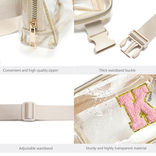 Image of Z-Clear-K Fanny Pack Stadium Approved Crossbody Bag for Women & Men with Adjustable Strap for Concerts, Sports, Travelling, Hiking, Running