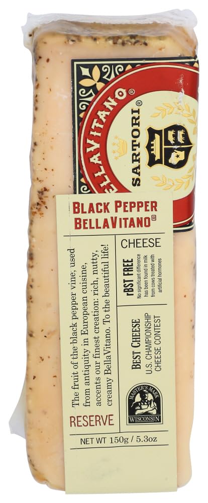 Sartori, Black Pepper BellaVitano, 5.3 oz (4 pack)