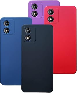Capa Capinha Aveludada Anti Impacto Para Motorola Moto E13 Cor:Preto