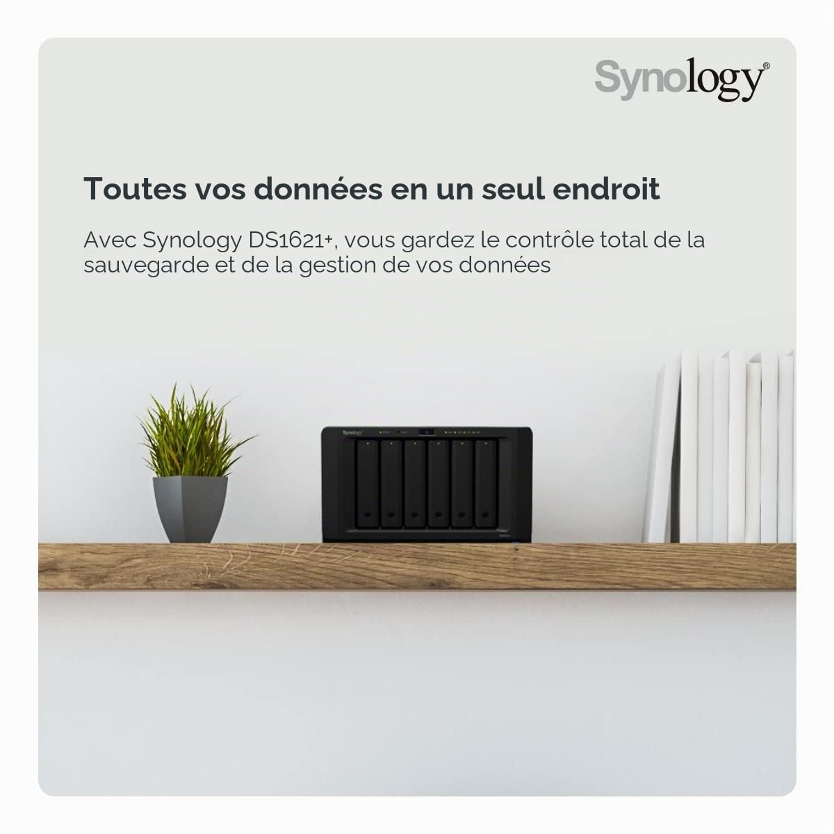 Synology DiskStation DS1621+ serveur de stockage NAS Bureau Ethernet/LAN Noir V1500B