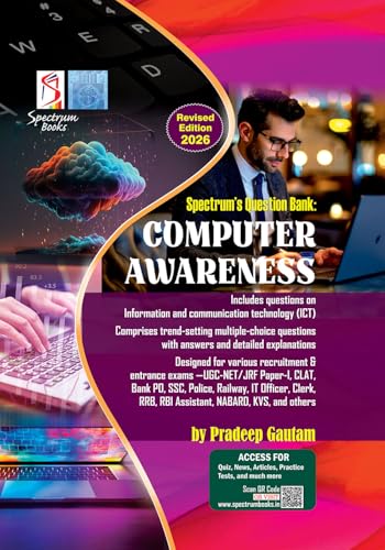 Image of Spectrum Computer Awareness Question Bank | Revised Edition 2026 | UGC NET Paper-1 | SSC | Banking | Railway | DSSSB | CPCT | State PCS | One Day ... | Paperback | Pradeep Gautam | March 16, 2026