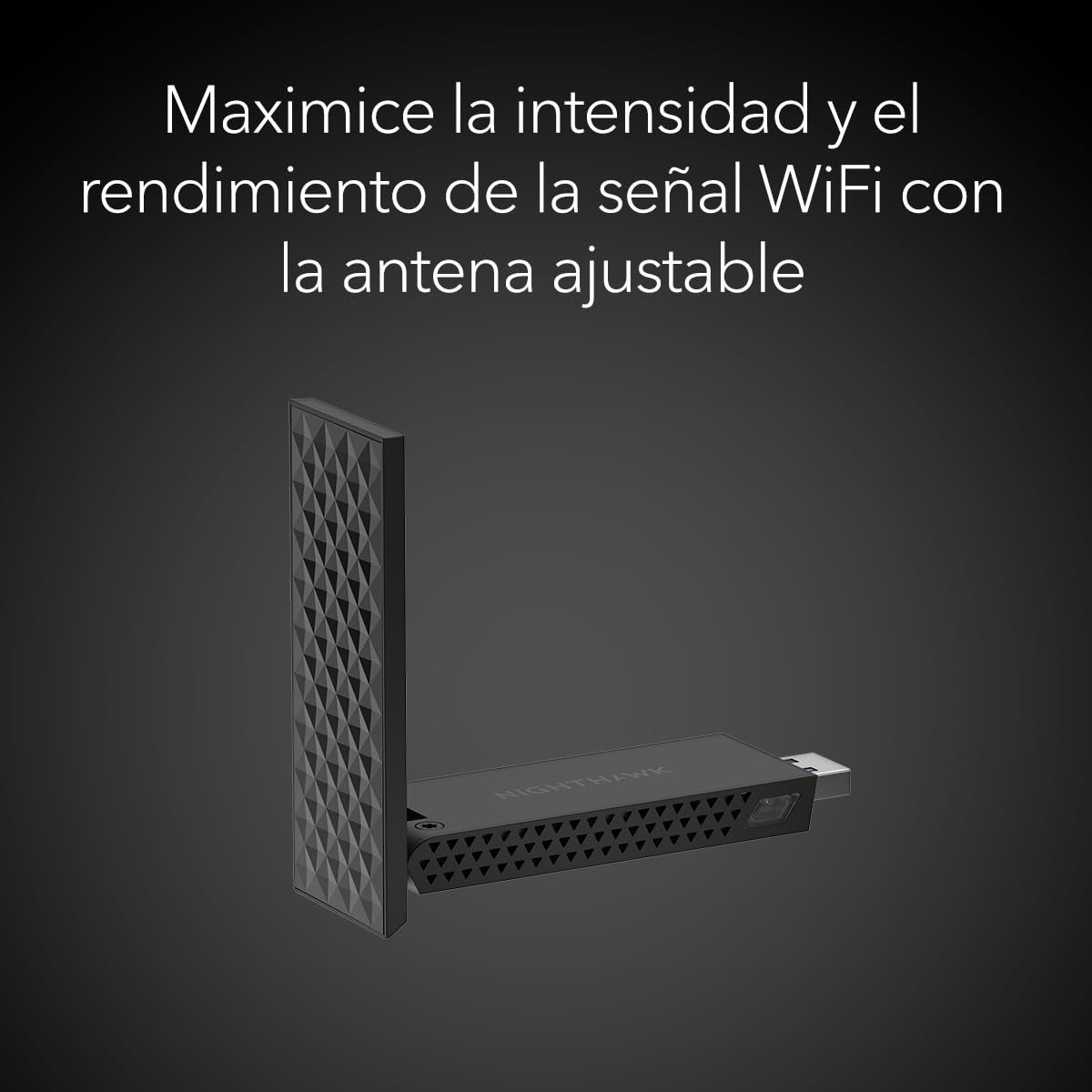 NETGEAR Adaptador USB 3.0 (A8500) WiFi 7 Nighthawk. Velocidad Gigabit inalámbrica tribanda BE5000 (hasta 5,0 Gbps). Banda de 6 GHz. Compatible con Cualquier Router o Sistema Mesh y Windows 11.