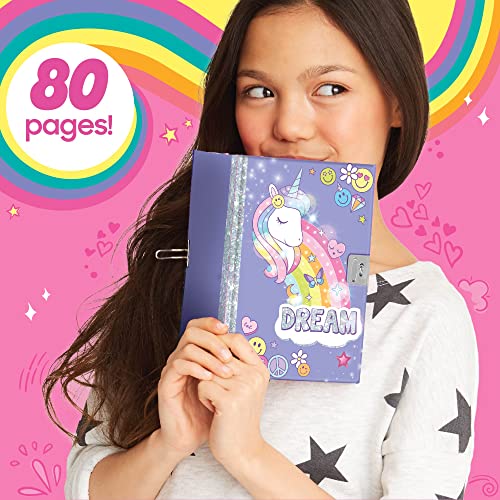 Just My Style Light Up Diary, Personalized Journal With Lock And Key, Great Gift For Girls & Tweens, Perfect For Summer Camp Or Sleep-Away Camp, Gel Pen Diary For Kids Ages 6, 7, 8, 9(Packaging May Vary) #TOP3