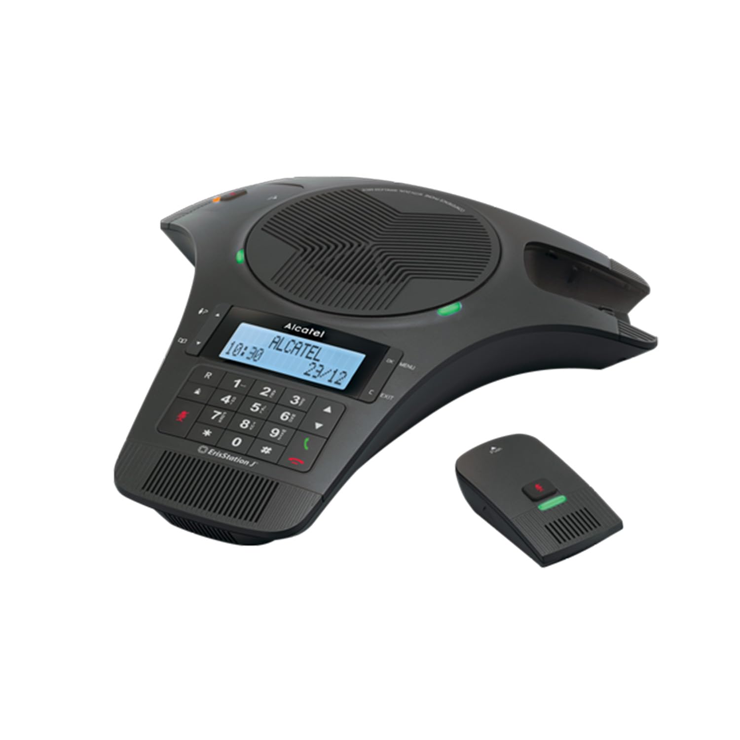 ALCATEL Conference 1500 - Analoges Gerät mit hoher Audioqualität - Büro/Home Office - Kleiner Besprechungsraum - 2 abnehmbare DECT-Mikrofone - Beleuchtetes Display mit Anrufer-ID - Freisprechfunktion