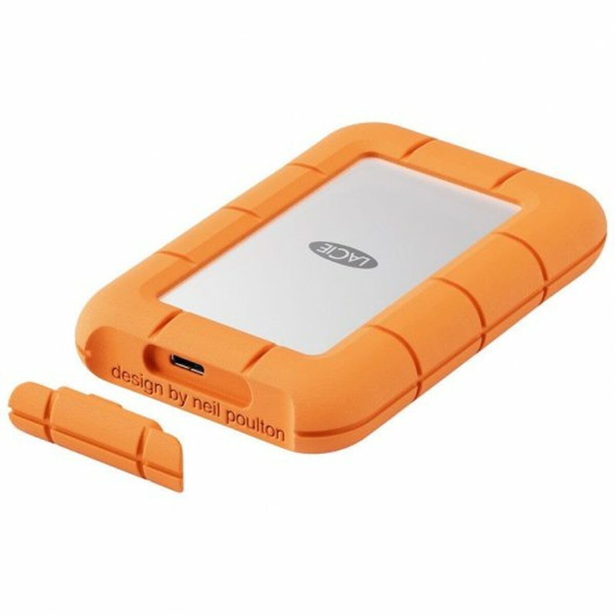 LaCie Rugged Mini extern SSD 1TB, 40 Gb/s, 2.000 MB/s, per PC Mac iPad & iPhone, Data Rescue Service (STMF1000400)