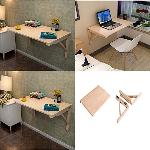 Table pliante en bois massif au design durable avec fixations robustes