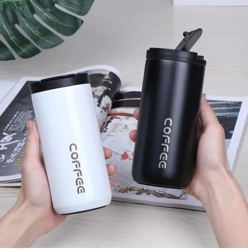 Taza térmica de acero inoxidable 304 for café, a prueba de fugas, portátil, for viaje, botella de agua, regalo de Navidad.(4IN1-4PCS)