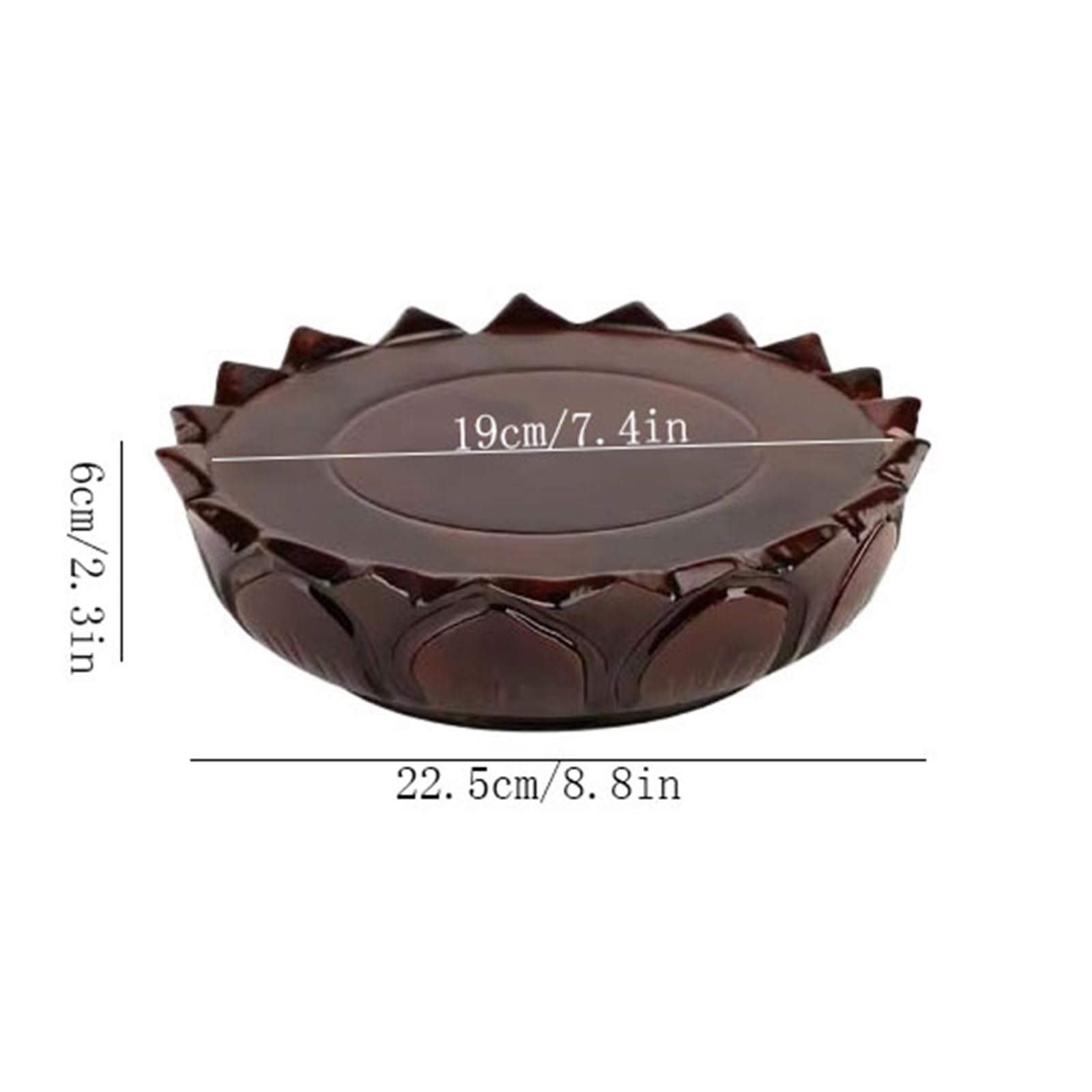 Soporte de pedestal Escultura en relieve de madera, adorno bonsái, soporte base loto for jarrones, juegos té, manualidades Aplicación en interiores(XXL)