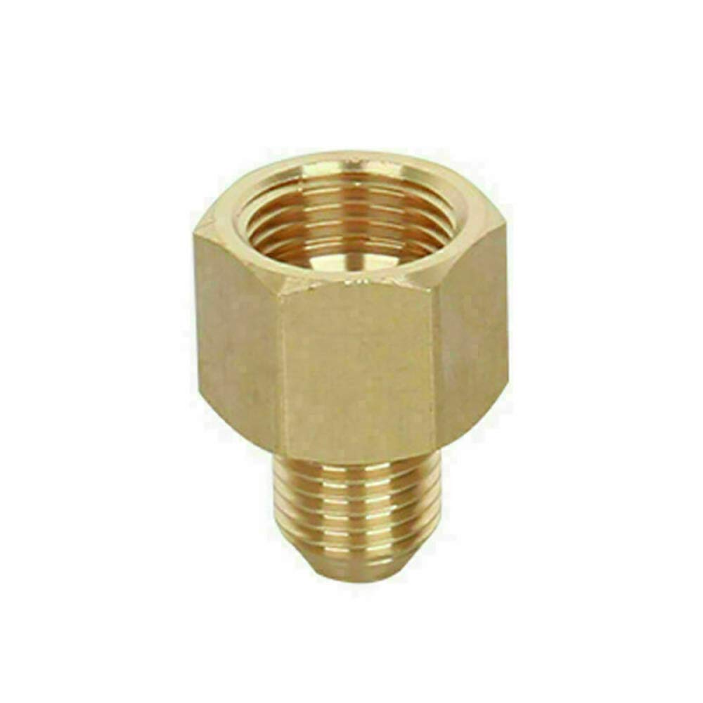 Tooloflife Women's Copper Pressure Washer Jet Wash Brass Reducing Hose Connector /Male 22Mm / 18Mm / 14Mm To 14Mm / 18Mm / 22Mm /Male Flat Threaded (18Mm F To 14Mm M)