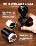 SHARDOR Machine à café chaude et glacée, machine à portion unique pour K Cups et café moulu, tailles d'infusion de 6 à 14 oz, réservoir de 50 oz, plateau amovible, noir
