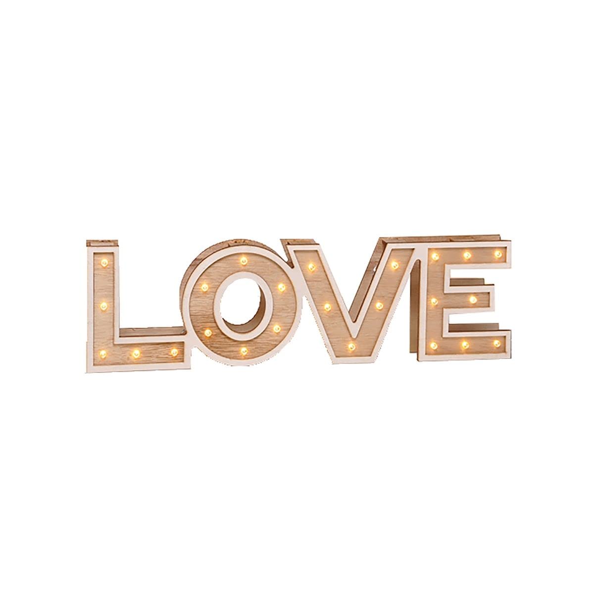 Haushalt International Iluminación LED de ambiente Love Decorativo con letras decorativas 54843