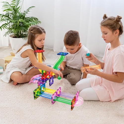 PicassoTiles Kugelbahn-Bausteine PTG40, 40 Stück – Ansicht 2