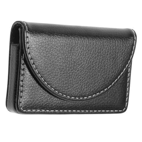Housoutil Outdoor Cards Holder Travel Business Card Pocket Item Wallet Card Holder Case Cards Pouch Elegant Slots Holders Men Business Cards Portable Cards Holder Leather