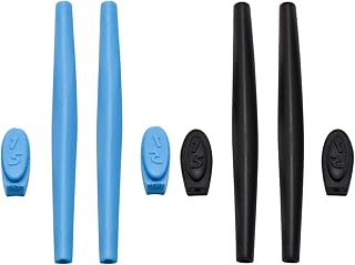 Imytpft Blue/Black Compatible/Replacement Silicone Leg Set For Oakleys Square Wire 2.0 Sunglasses Rubber Kit