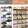 11 Tier Tall Shoe Rack - 66 Pair Capacity Bamboo Organizer For Entryway & Closet